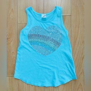 Cheeky Brand Girls Colorful Heart Gem Tank Top